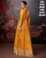 The Season's Trendiest Collection For Women's Georgette Embroidery Worked Anarkali Gown With Dupatta