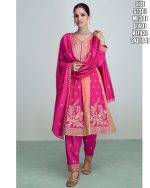 Elegant Function Wear Premium Silk Beautiful Embroidery Worked Salwar Suit Set