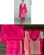 Elegant Function Wear Premium Silk Beautiful Embroidery Worked Salwar Suit Set