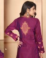 Triva Silk Gown In Different Colour, Neck Style Designs For Wedding Wear