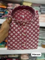 Presenting Traditional Wear Chikan Schiffli Work Kurta Only