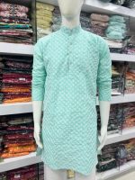 Presenting Traditional Wear Chikan Schiffli Work Kurta Only