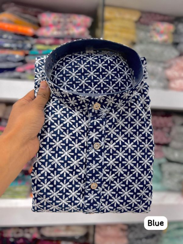 Presenting Traditional Wear Chikan Schiffli Work Kurta Only