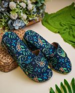 Presenting Women's Round-toe, Slip-on Loafers, Printed Open-toe Wedge Heels, Juttis