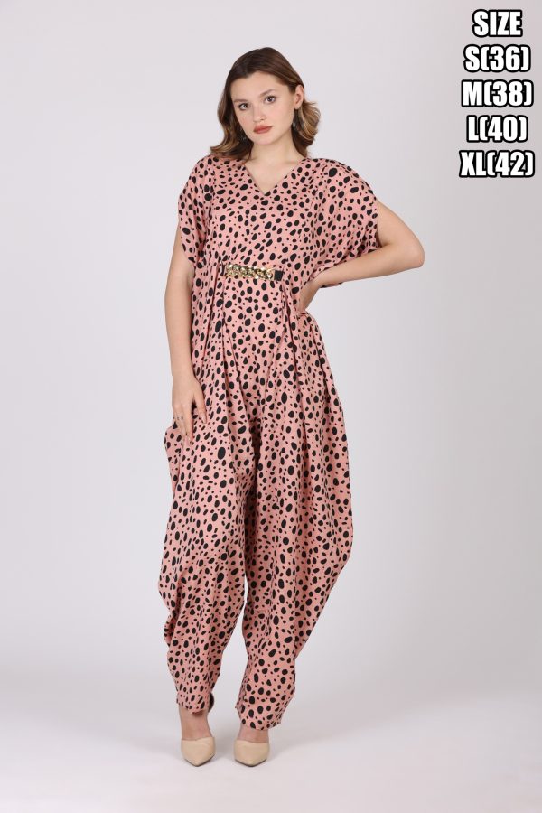 Women's Casual Wear Relaxed Fit Crepe Digital Printed Jumpsuits