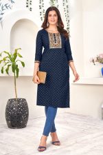 Elevate Your Everyday Style With Women's Rayon Slub Kurtis Only
