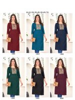 Elevate Your Everyday Style With Women's Rayon Slub Kurtis Only
