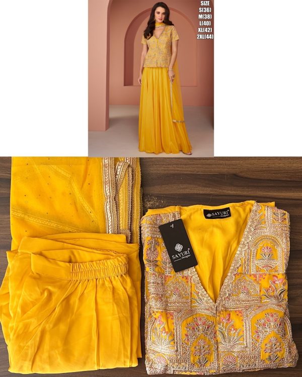 Accessorising Party Wear Georgette Sarara Suits Online At Best Prices