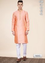 Presenting Our New Arrival Self Work And Pintex Work Men's Kurta With Pajama