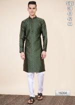 Presenting Our New Arrival Self Work And Pintex Work Men's Kurta With Pajama