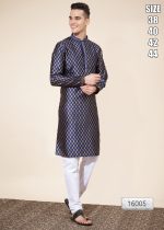 Presenting Our New Arrival Self Work And Pintex Work Men's Kurta With Pajama