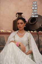 Beautiful Embroidered Work Cotton Anarkali Type Ankle Length Kurti Pent Set For Women