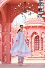 The Latest Anarkali Cotton Embroidered Kurti Sets Online At The Best Prices For Women