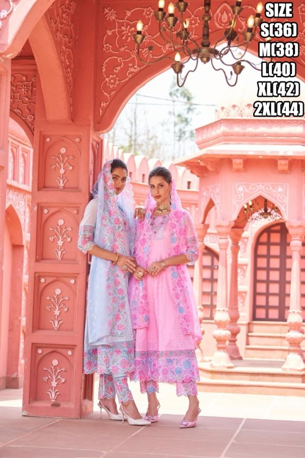 The Latest Anarkali Cotton Embroidered Kurti Sets Online At The Best Prices For Women