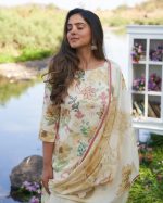 Summer Vibes Unveiled Women's Collection, Simple Cotton Kurti Pent Set With Dupatta