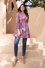 Readymade Cotton And Premium Rayon Printed Tops For Women