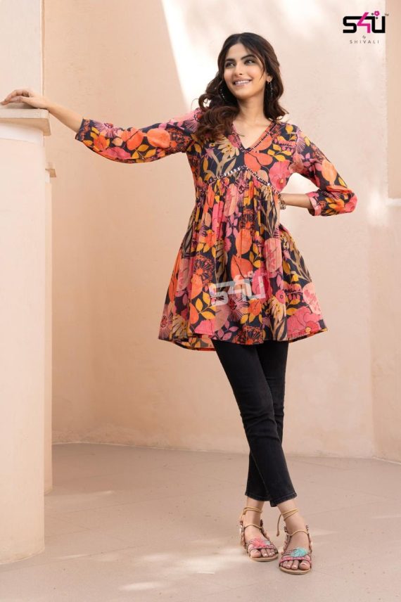 Readymade Cotton And Premium Rayon Printed Tops For Women