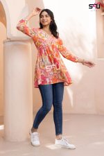 Readymade Cotton And Premium Rayon Printed Tops For Women
