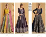 Embroidered Georgette Anarkali Style Readymade Gown With Dupatta