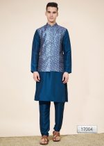 Introducing Our New Arrival Designer Men's Kurta With Pajama And Kotti