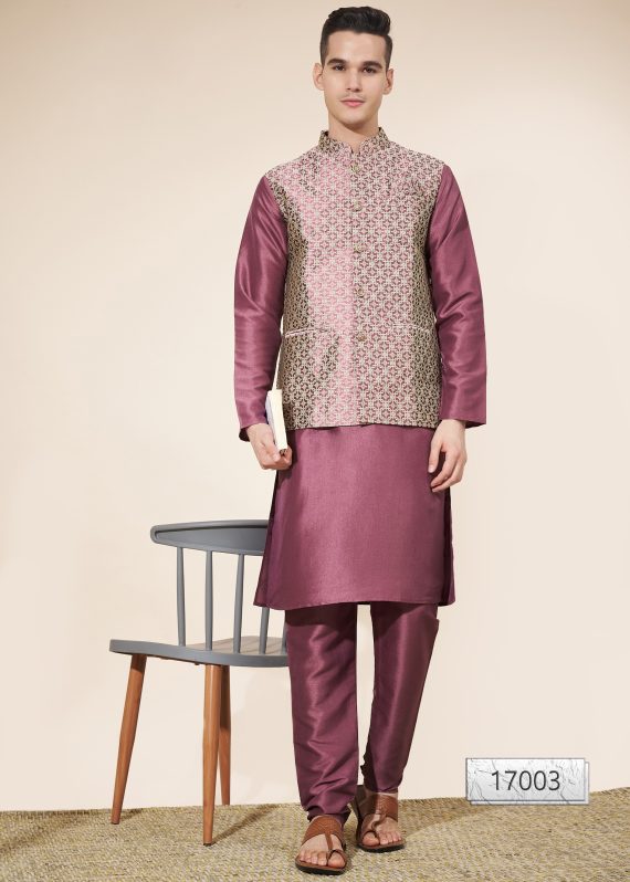 Introducing Our New Arrival Designer Men's Kurta With Pajama And Kotti