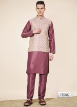 Introducing Our New Arrival Designer Men's Kurta With Pajama And Kotti