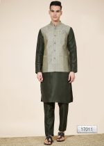 Introducing Our New Arrival Designer Men's Kurta With Pajama And Kotti