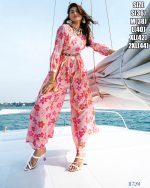 Latest Collection Of Designer Georgette Fancy Party Style Jumpsuits For Girls At India