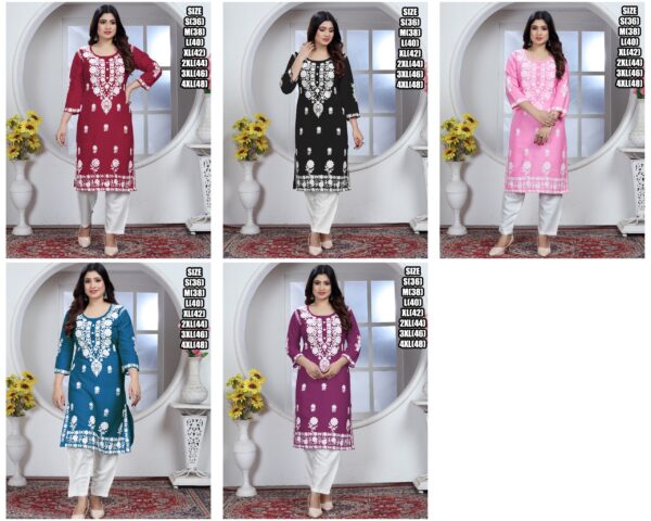 Elegant Chikankari Embroidered Kurti Set – A Perfect Blend Of Tradition And Style!