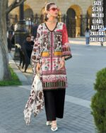 Beautiful Digital Print Three Piece Pure Cotton Kurti Sets