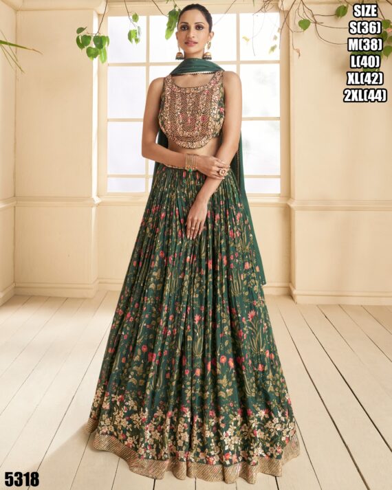 Collection Of Designer Georgette / Silk Lehenga Cholis And Dupatta In Different Patterns & Prints