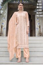 Faux Georgette Embroidery Designer Stitched Salwar Suit Parfect For Every Occasions