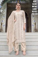 Faux Georgette Embroidery Designer Stitched Salwar Suit Parfect For Every Occasions