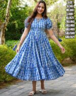 Heavy Rayon Beautiful Printed One Piece Type Stitched Dress For Women