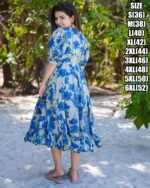 Heavy Rayon Beautiful Printed One Piece Type Stitched Dress For Women