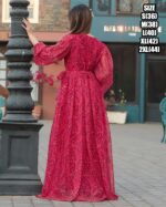 Ruffle Flair And It Is 3/4 Length Many Coloured Maxi Dress That Is Suitable For Casual Wear