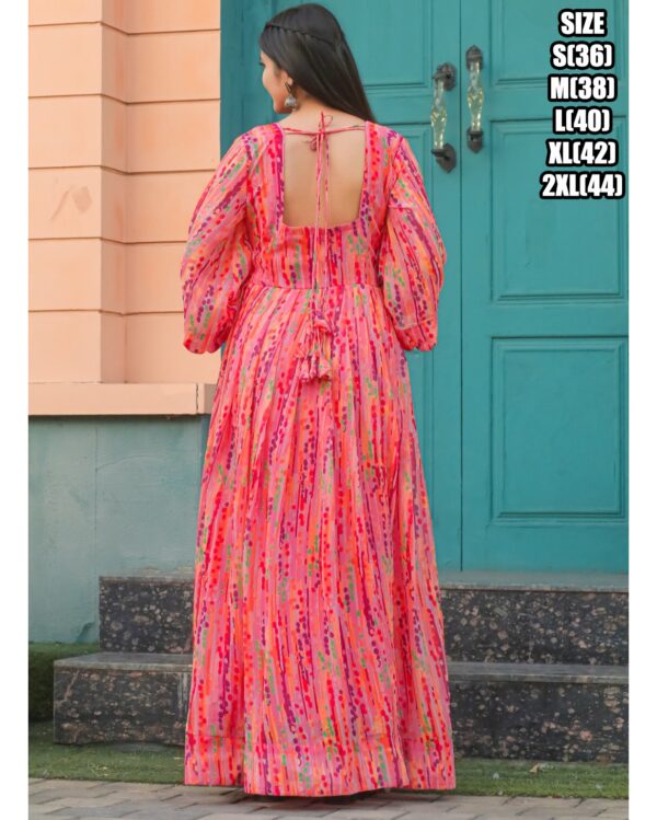 With Patterns And Beautiful Printed Work Elegant Party Wear Maxi Dresses Be The Best For Women