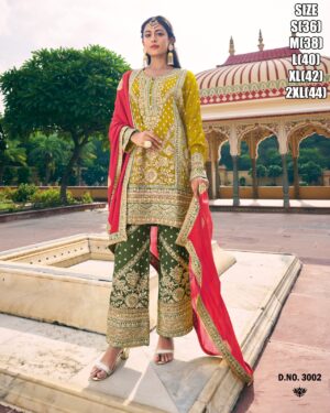 Embroidered Blooming Chinon Heavy Salwar Suits To Wear At Indian Wedding