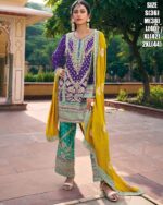 Embroidered Blooming Chinon Heavy Salwar Suits To Wear At Indian Wedding
