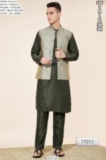 Introducing Our New Arrival Designer Men's Kurta With Pajama And Kotti