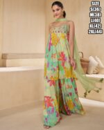 Beautiful Neck Pattern And Embroidered Designer Sarara Pair To Wear In Occasion