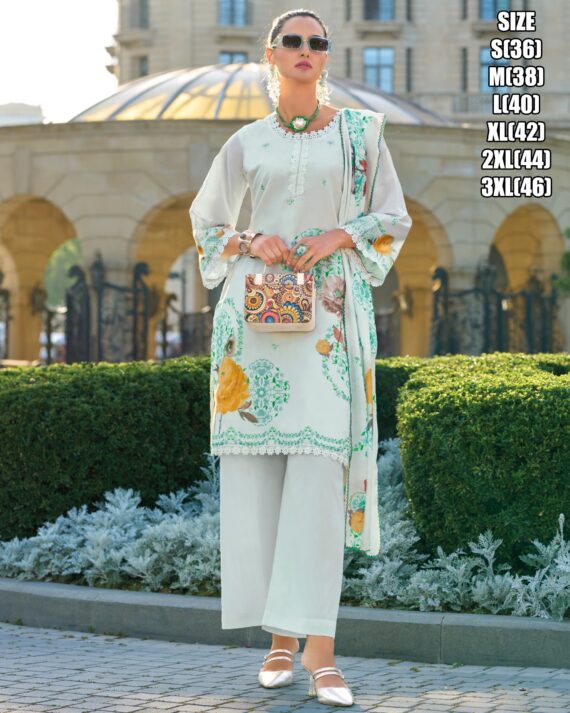 In Kurti Sets Collection New Casual Style Party Wear Cotton Digital Printed Kurti Pant And Dupatta