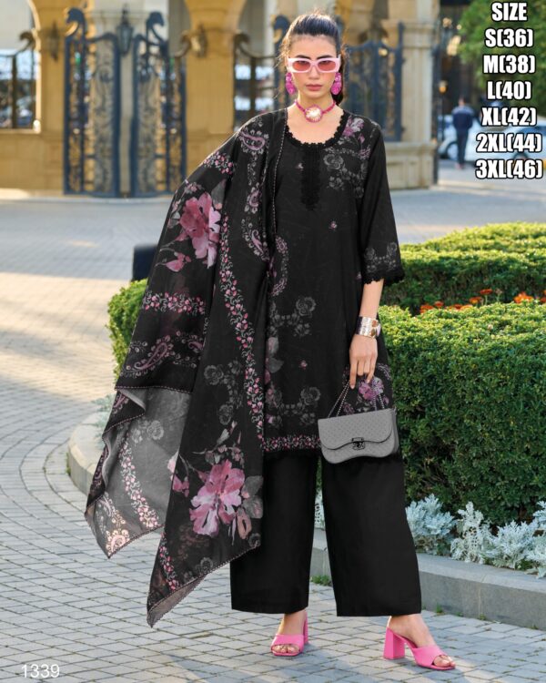 In Kurti Sets Collection New Casual Style Party Wear Cotton Digital Printed Kurti Pant And Dupatta