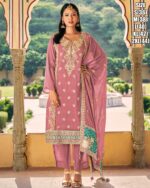Real Chinon And Roman Silk Heavy Designer Trendy Salwar Suit Collections For Wedding To Wear