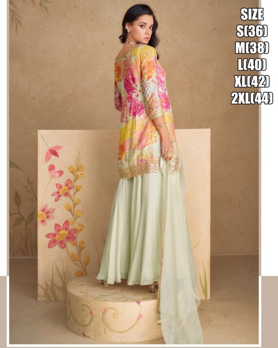 Designer Party Wear Made With Real Chinon Silk Are Gorgeous Suits That Are Perfect For All Occasions