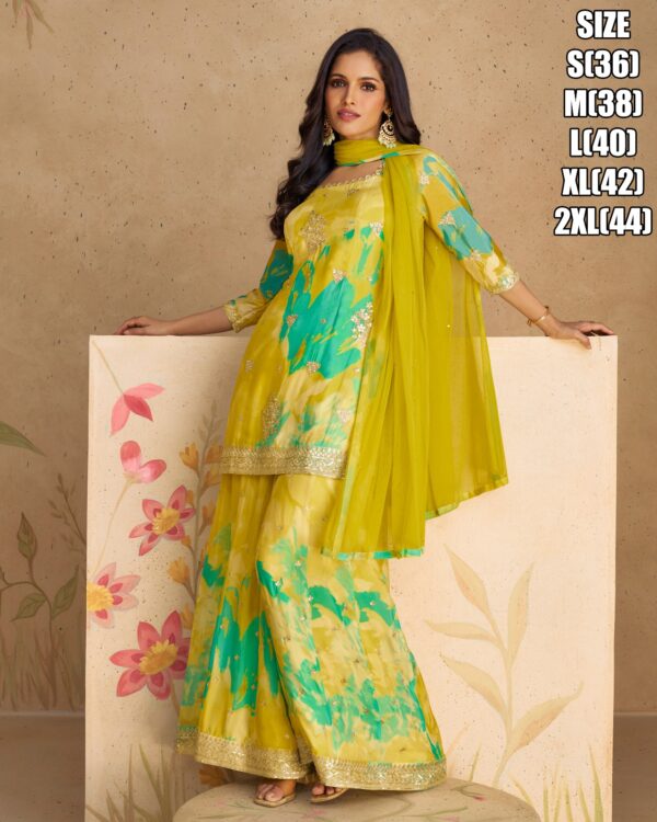 Designer Party Wear Made With Real Chinon Silk Are Gorgeous Suits That Are Perfect For All Occasions