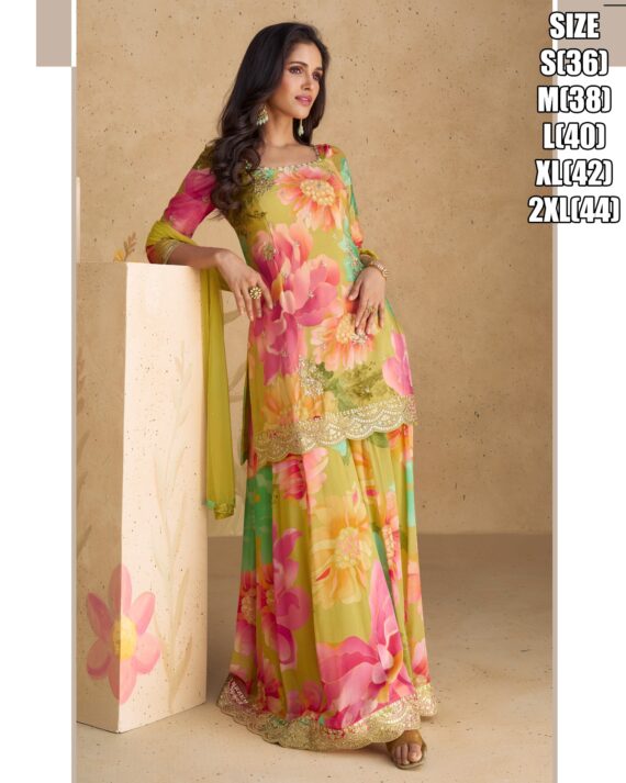 Designer Party Wear Made With Real Chinon Silk Are Gorgeous Suits That Are Perfect For All Occasions