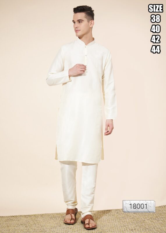 Presenting Our New Wedding Wear Men's Pure Silk Kurta With Pajama