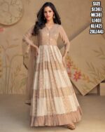 Your Choice And Our Latest Georgette Embroidery Work Gown Featuring The Look Prettiest With a Dupatta