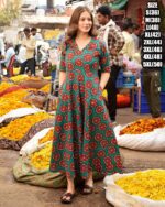 Stylish Digital Printed Rayon Maxi Dresses They Are Perfect To Casual Wear